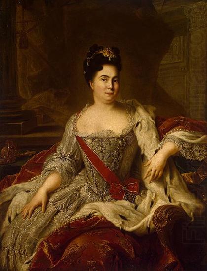 Catherine I of Russia by Nattier, Jjean-Marc nattier